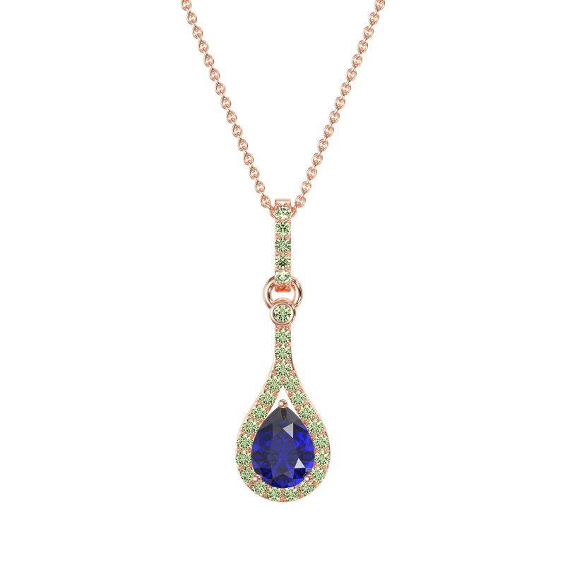 Wrap Tear Drop Dangling Necklace