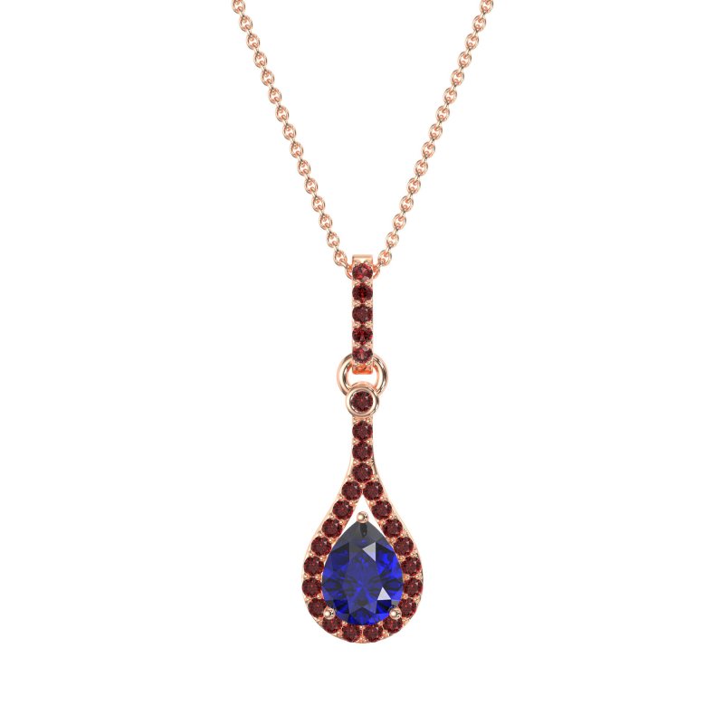 Wrap Tear Drop Dangling Necklace