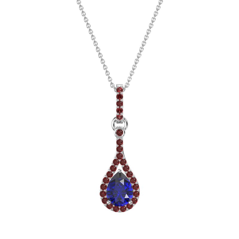 Wrap Tear Drop Dangling Necklace