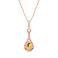 Wrap Tear Drop Dangling Necklace