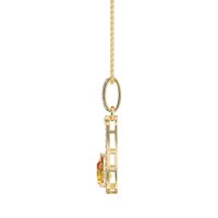 Wrap Tear Drop Dangling Necklace