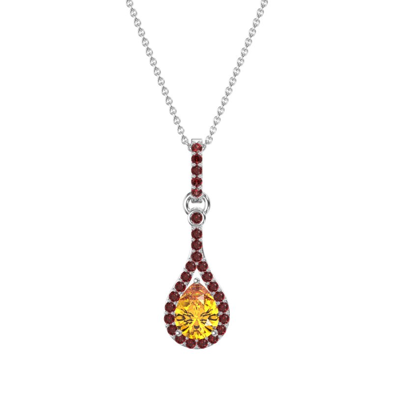 Wrap Tear Drop Dangling Necklace