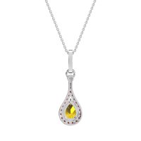 Wrap Tear Drop Dangling Necklace