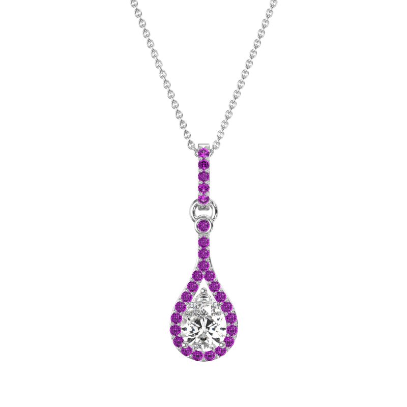 Wrap Tear Drop Dangling Necklace
