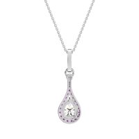 Wrap Tear Drop Dangling Necklace