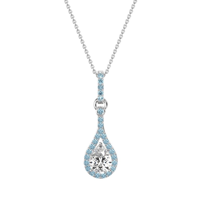 Wrap Tear Drop Dangling Necklace