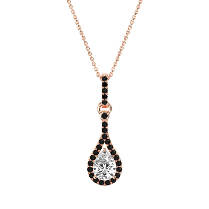 Wrap Tear Drop Dangling Necklace