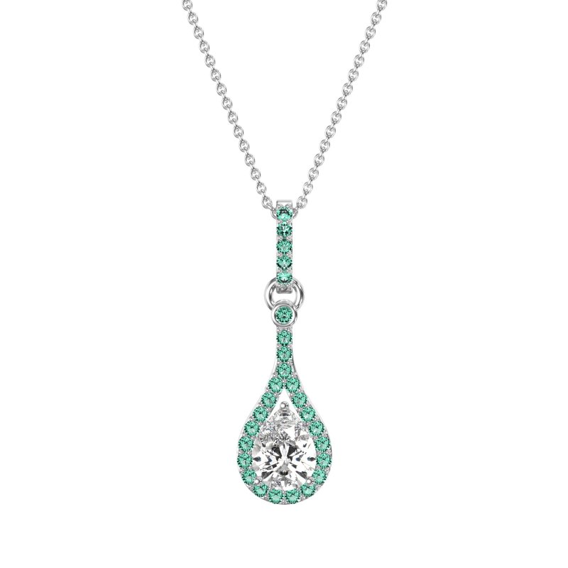 Wrap Tear Drop Dangling Necklace