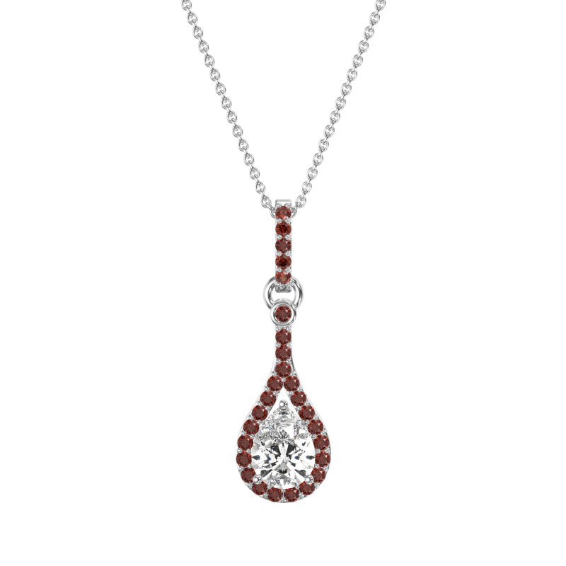 Wrap Tear Drop Dangling Necklace