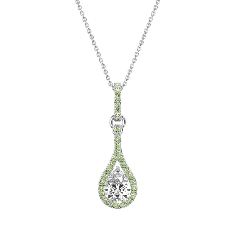 Wrap Tear Drop Dangling Necklace
