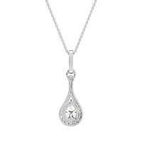Wrap Tear Drop Dangling Necklace