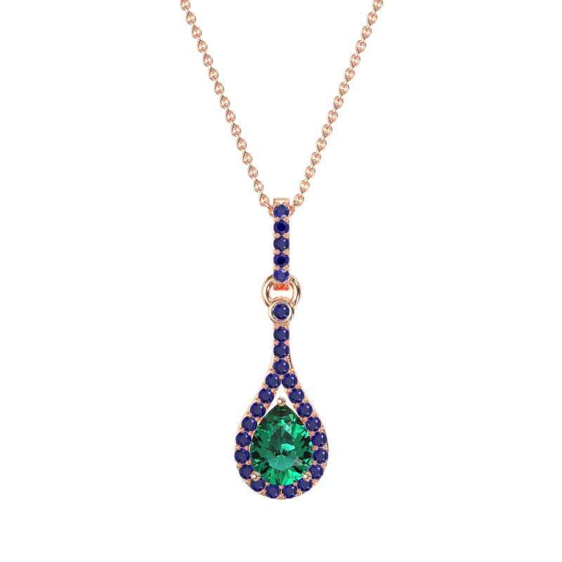 Wrap Tear Drop Dangling Necklace