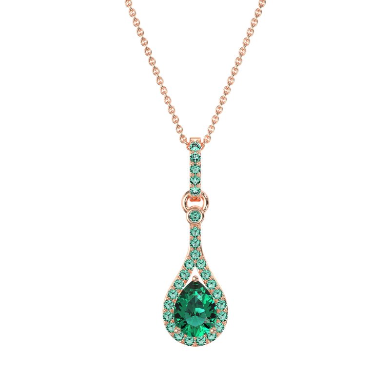 Wrap Tear Drop Dangling Necklace