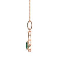 Wrap Tear Drop Dangling Necklace