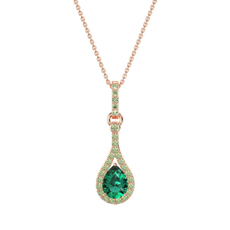 Wrap Tear Drop Dangling Necklace