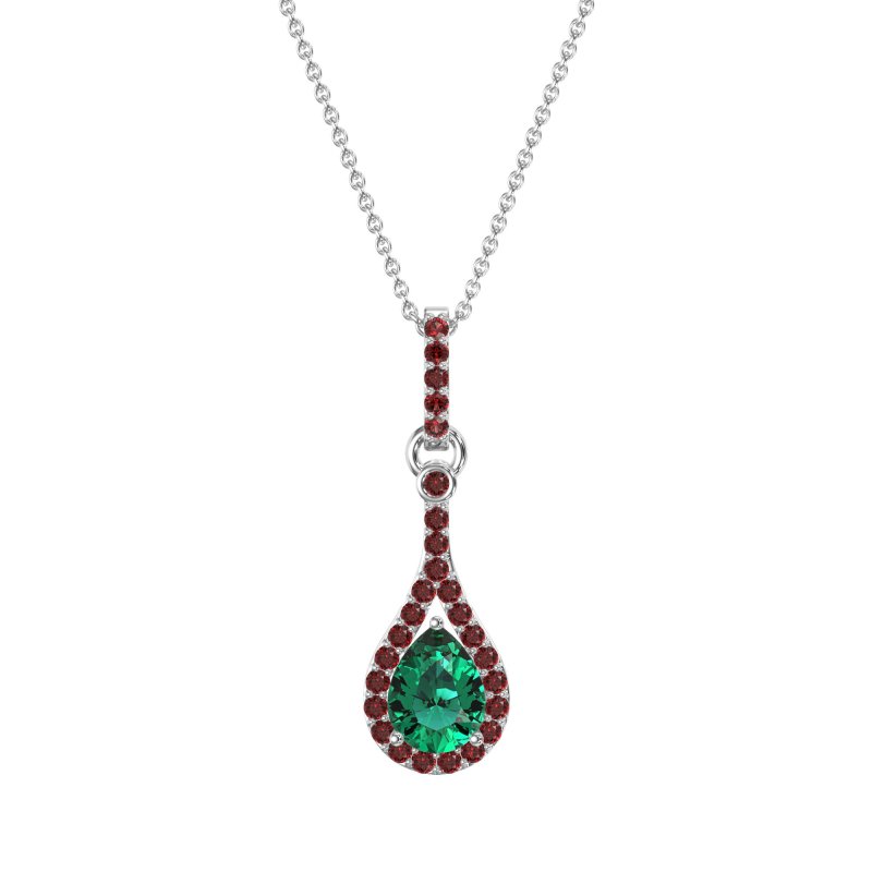 Wrap Tear Drop Dangling Necklace