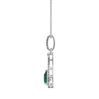 Wrap Tear Drop Dangling Necklace