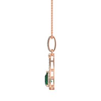 Wrap Tear Drop Dangling Necklace