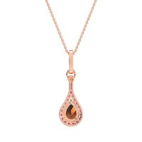 Wrap Tear Drop Dangling Necklace