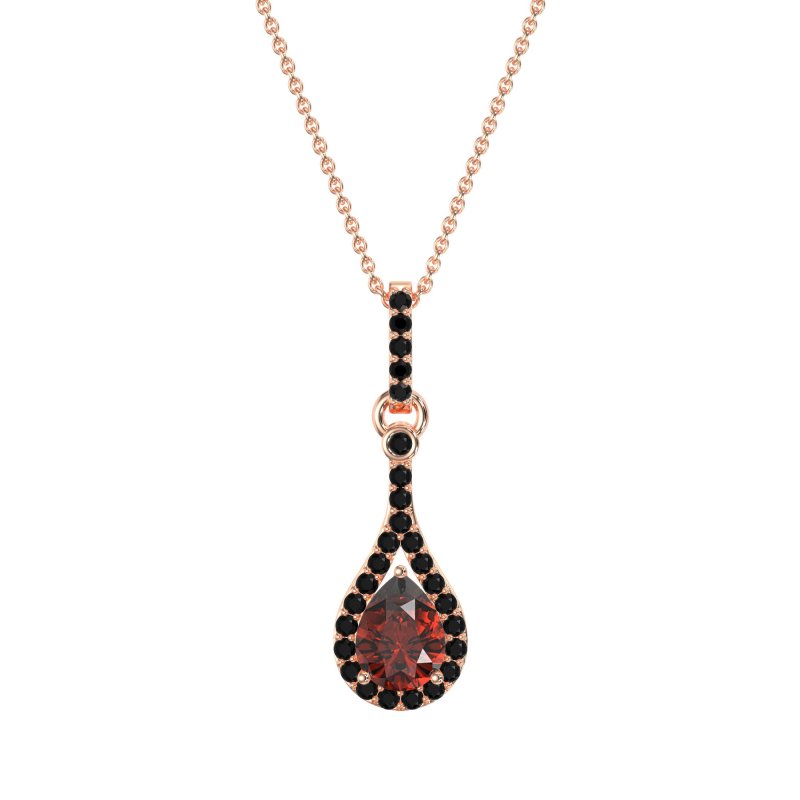 Wrap Tear Drop Dangling Necklace