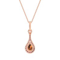 Wrap Tear Drop Dangling Necklace