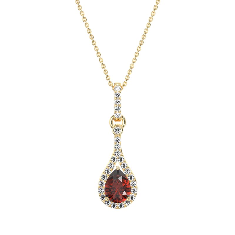 Wrap Tear Drop Dangling Necklace