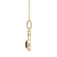 Wrap Tear Drop Dangling Necklace