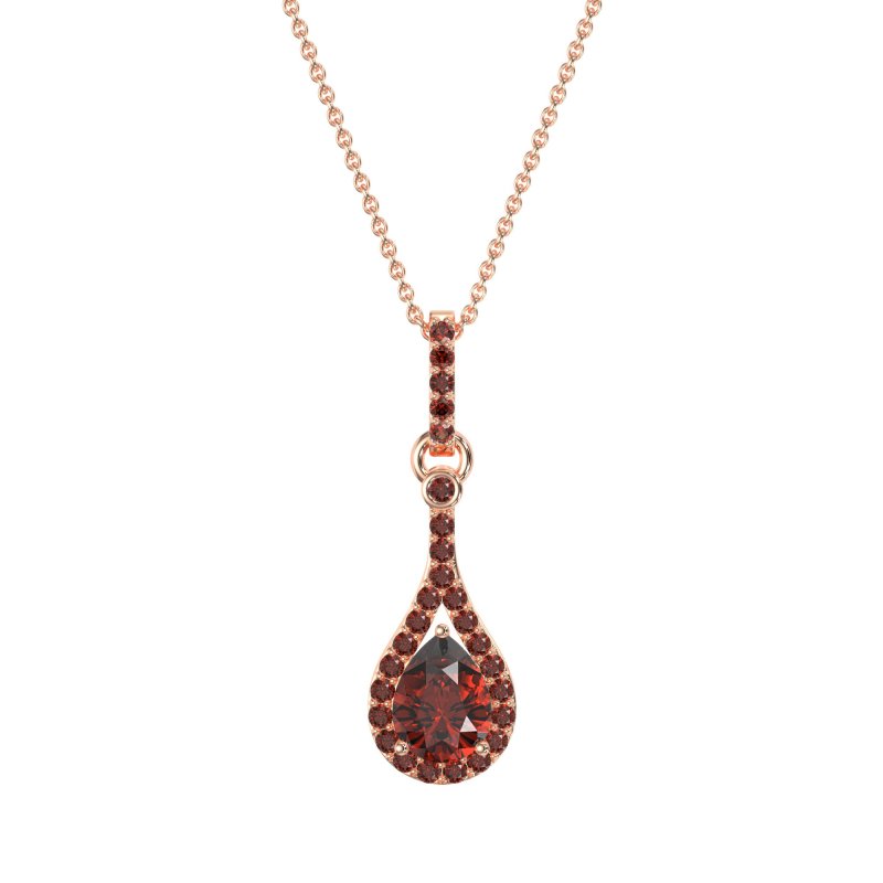 Wrap Tear Drop Dangling Necklace