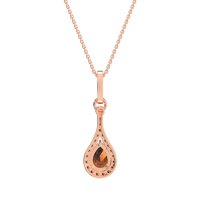 Wrap Tear Drop Dangling Necklace