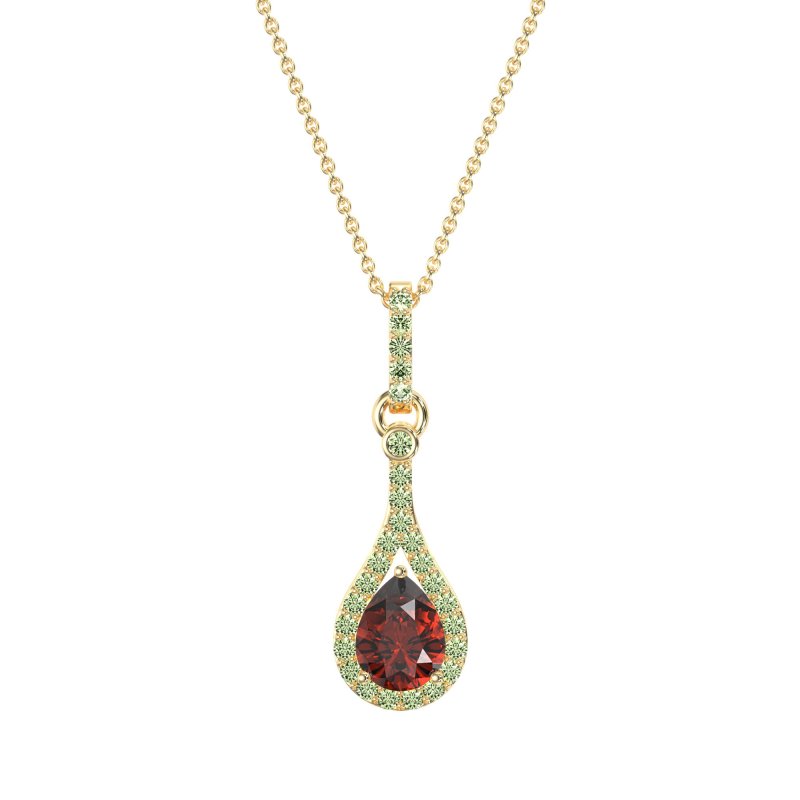 Wrap Tear Drop Dangling Necklace