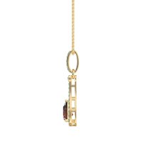 Wrap Tear Drop Dangling Necklace