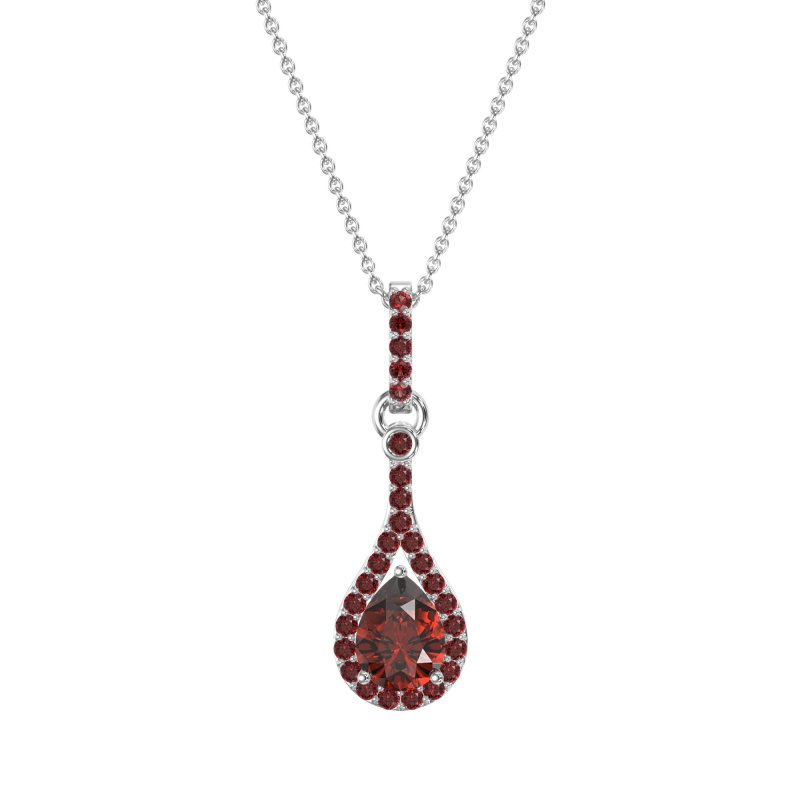 Wrap Tear Drop Dangling Necklace