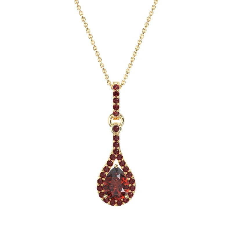 Wrap Tear Drop Dangling Necklace