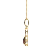 Wrap Tear Drop Dangling Necklace