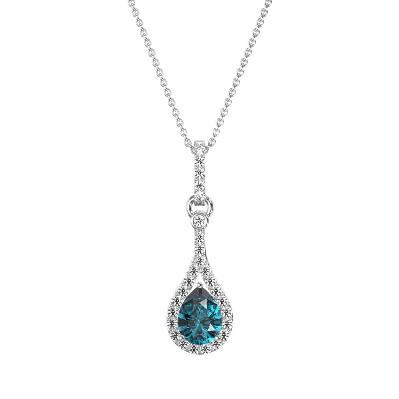 Wrap Tear Drop Dangling Necklace