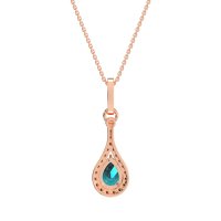Wrap Tear Drop Dangling Necklace