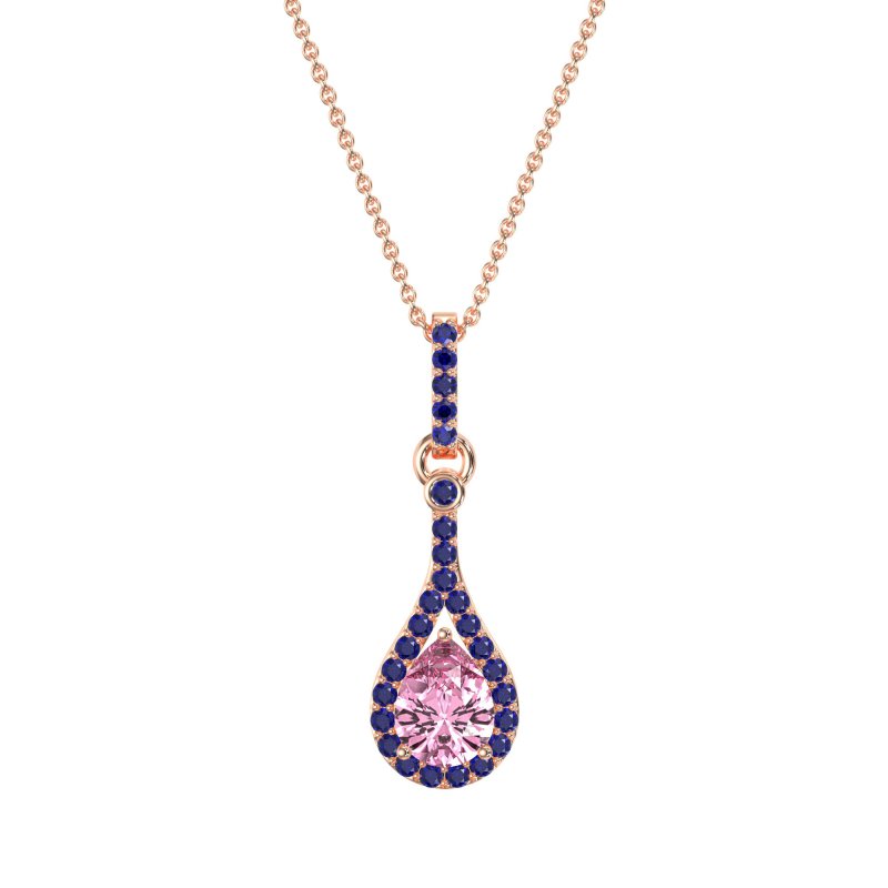 Wrap Tear Drop Dangling Necklace