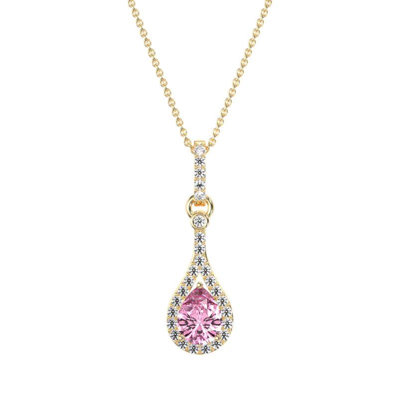 Wrap Tear Drop Dangling Necklace