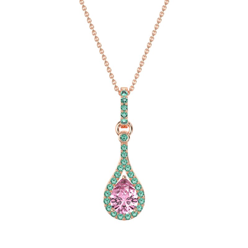 Wrap Tear Drop Dangling Necklace