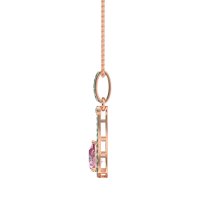 Wrap Tear Drop Dangling Necklace
