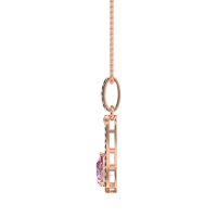 Wrap Tear Drop Dangling Necklace