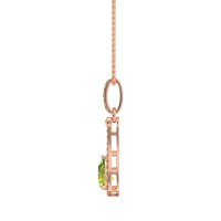 Wrap Tear Drop Dangling Necklace