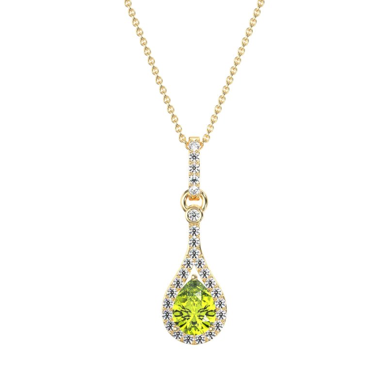 Wrap Tear Drop Dangling Necklace