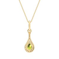 Wrap Tear Drop Dangling Necklace