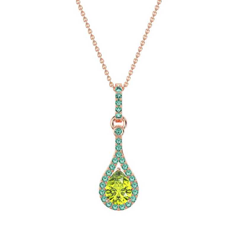 Wrap Tear Drop Dangling Necklace