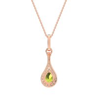 Wrap Tear Drop Dangling Necklace
