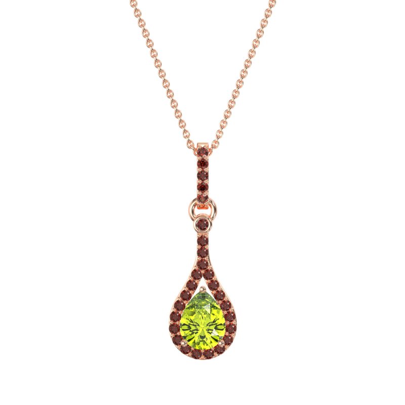 Wrap Tear Drop Dangling Necklace