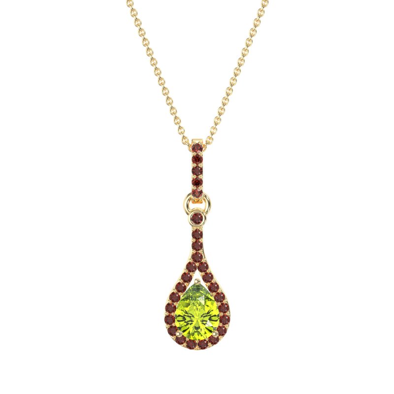 Wrap Tear Drop Dangling Necklace