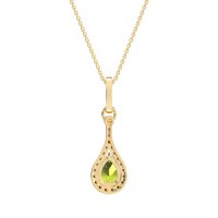 Wrap Tear Drop Dangling Necklace