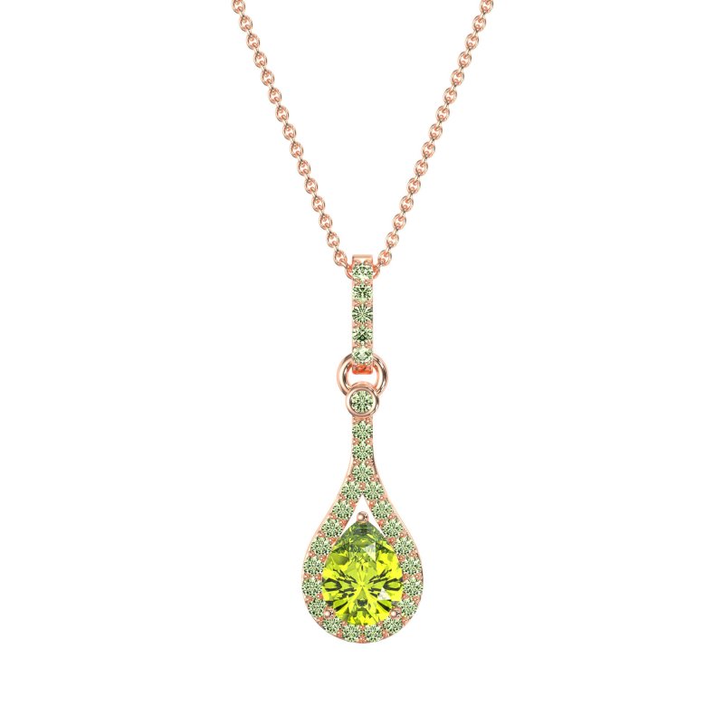 Wrap Tear Drop Dangling Necklace
